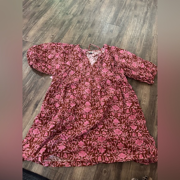 Women’s Universal Threads Goods Co XXL Pink Floral Dress - Picture 1 of 7